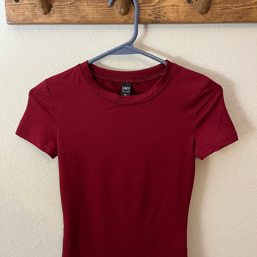 3 Pack Girl Red, Cream and Pink Fitted Short Sleeve Tees - Picture 3 of 5